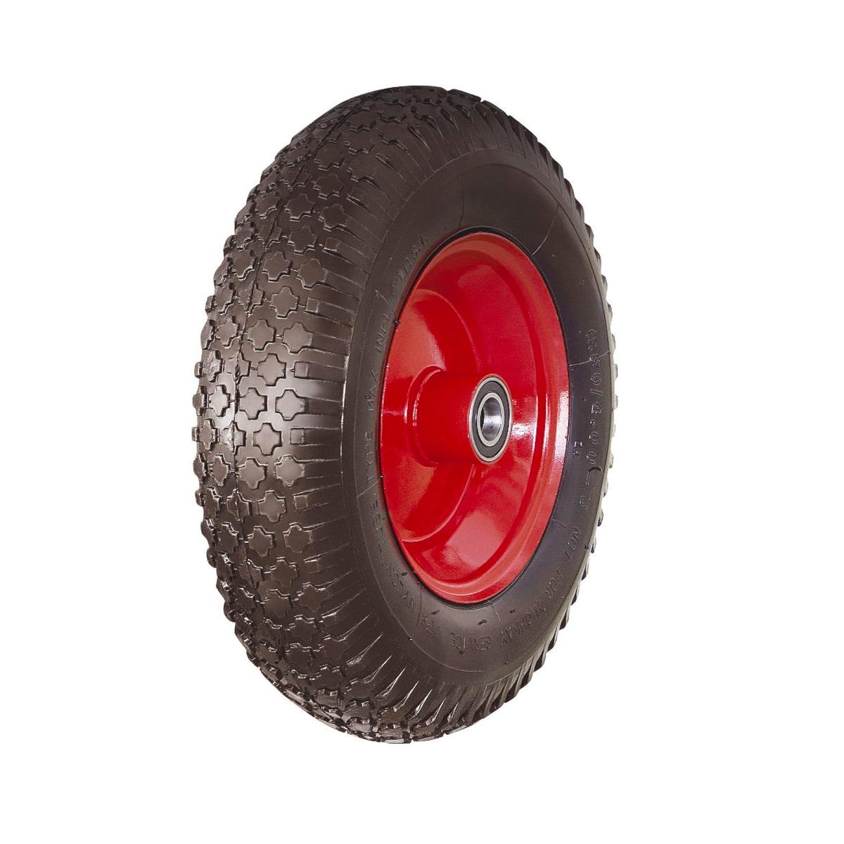 Sherlock Standard Flat-Free Wheelbarrow Wheel Assembly 4.80/4.00-8 Polyurethane