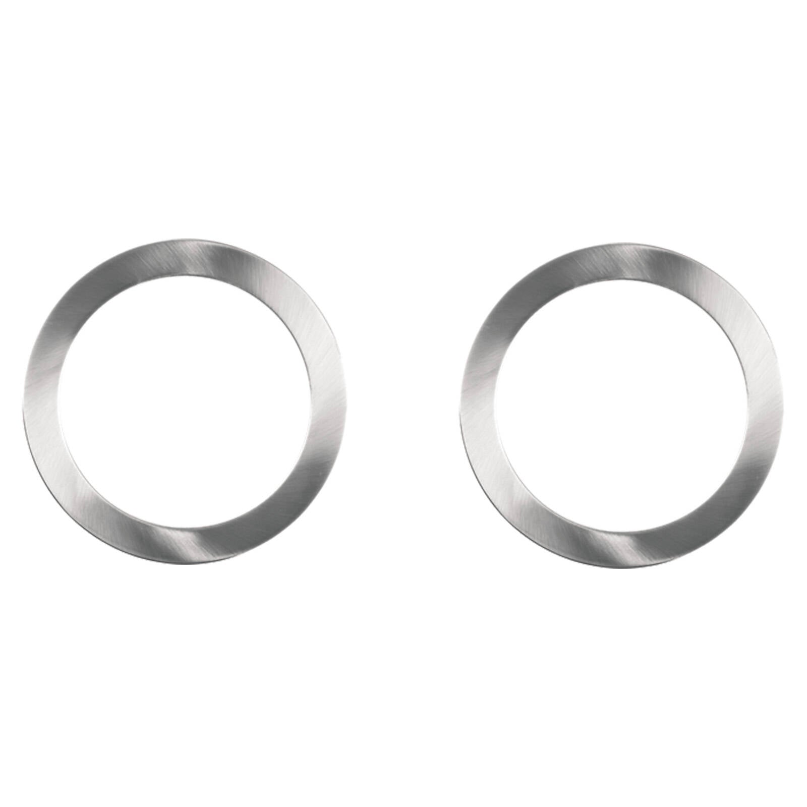 Deta 90mm Twist On Downlight Frames, Brushed Nickel, 2 Pack, Indoor DET001