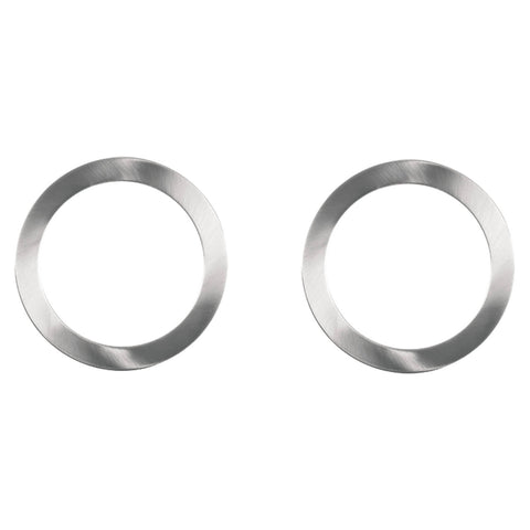 Deta 90mm Twist On Downlight Frames, Brushed Nickel, 2 Pack, Indoor DET001