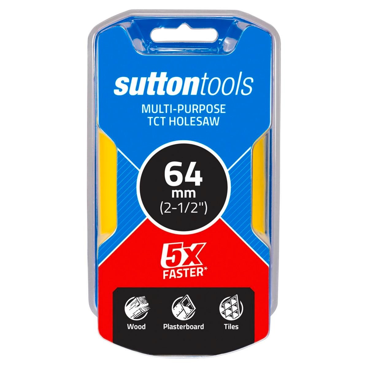 Sutton Tools 64mm TCT Multi-Purpose Seamless Holesaw