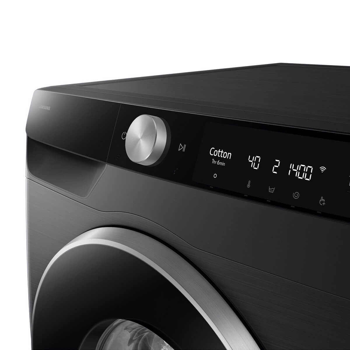Samsung 9kg Smart Front Load Washing Machine - Black, Super Speed, SmartThings - WW90DG6U3ALB