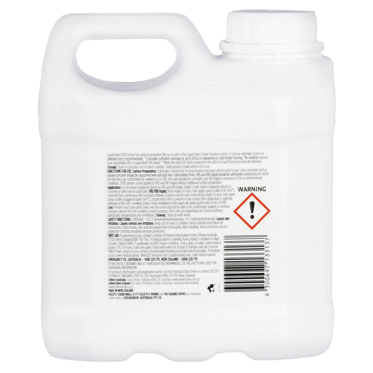 Selleys Liquid Nails VP30 Primer - 1L - Clear - Rapid Cure - Low VOC - SuperSaverAU - view 2