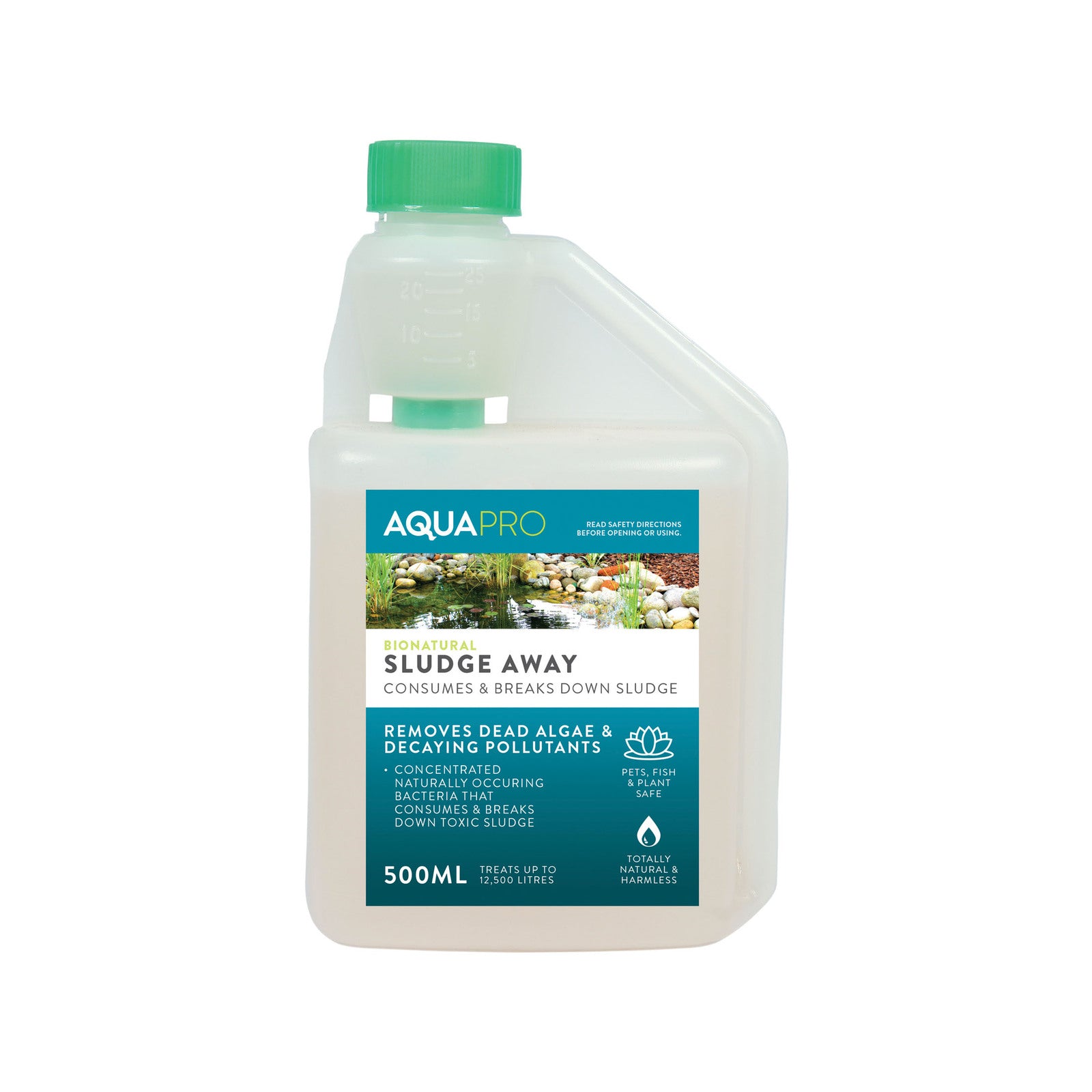 Aquapro Bionatural Sludge Away 500ml Pond Treatment, Treats 12500L