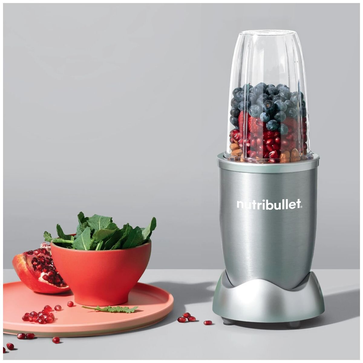 NutriBullet 600 Series 5 Piece Personal Blender - 600W Motor, Extractor Blade, Grey - NBR-0507LG