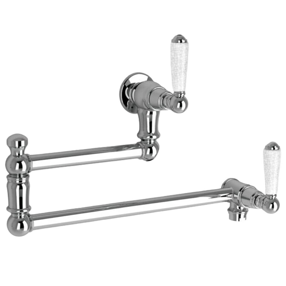 Astra Walker Signature Pot Filler with Crackle Porcelain Lever Handles - Chrome Finish - A50-26-CK-00