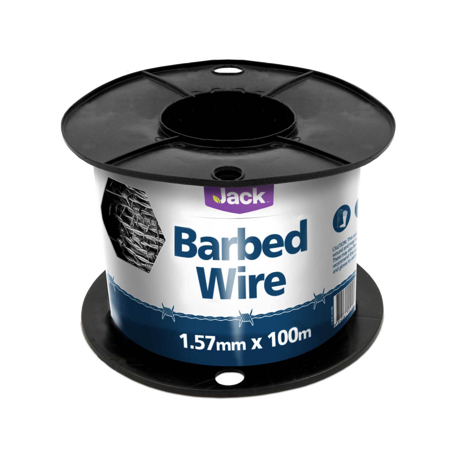 Jack Galvanised High Tensile Barbed Wire 1.57mm x 100m