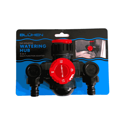 Bluhen 4 In 1 Mounted Tap Watering Hub Adaptor Outdoor