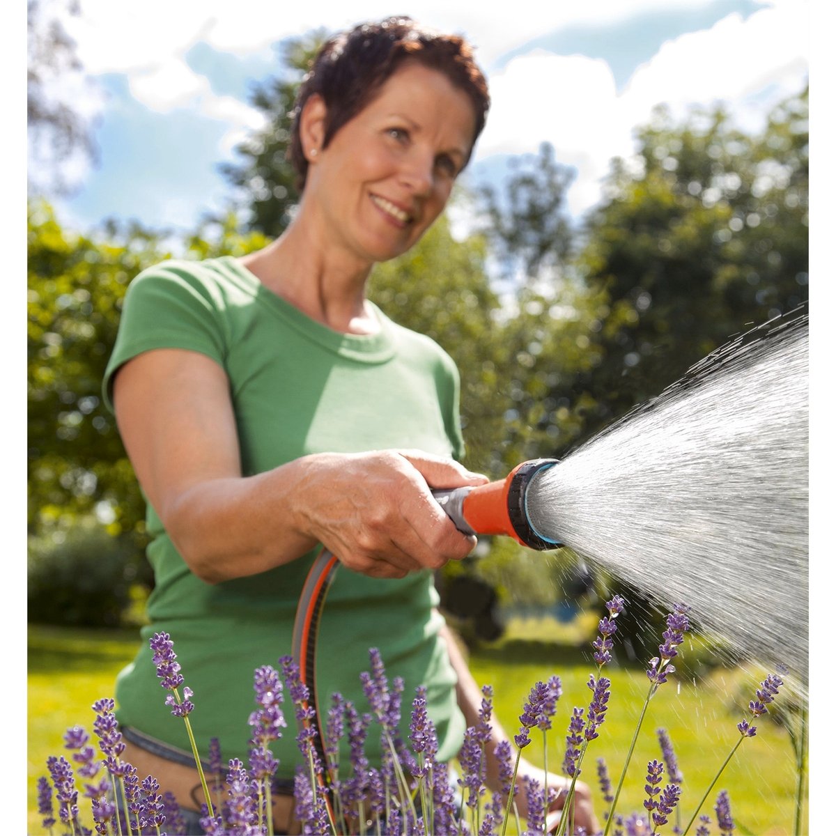 Gardena 13mm Classic Soft Spray Nozzle - Plastic - Ergonomic - Gentle Watering - SuperSaverAU - view 4