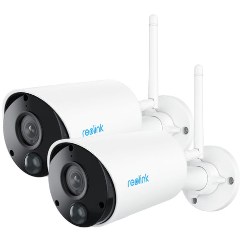Reolink Argus Eco Wireless Outdoor Battery Security Camera 2 Pack - 3MP, 10m Night Vision - BWB2K072P