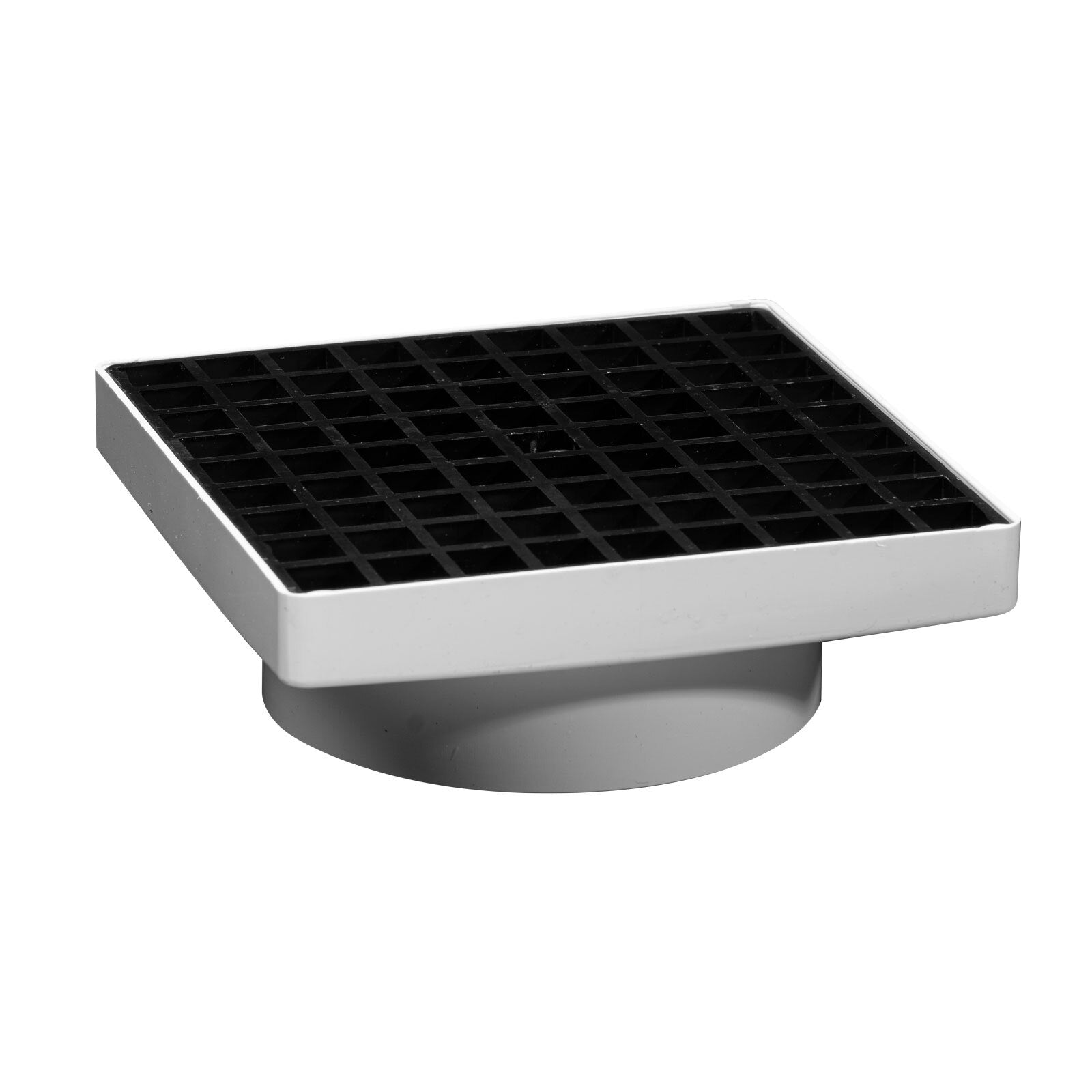 Holman 150 x 150mm D Square Drainage Grate, White Plastic