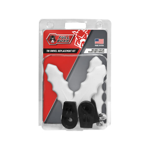Full Boar Nylon Blades and Swivels Trimmer Head Replacement Kit - 3 Pack