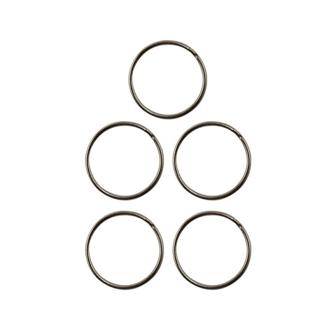 Key Essentials 38mm Nickel Plated Steel Split Rings - 5 Pack