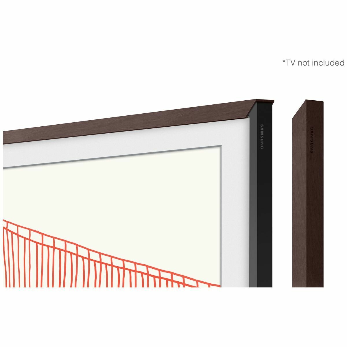 Samsung Modern Frame bezel for 50 inch The Frame TV - Magnetic snap-on, Brown - VG-SCFA50BWBRU