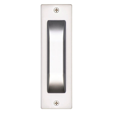 Gainsborough Flush Pull - 35mm x 115mm - Zinc - Satin Chrome - Pack of 2 - SuperSaverAU - view 1