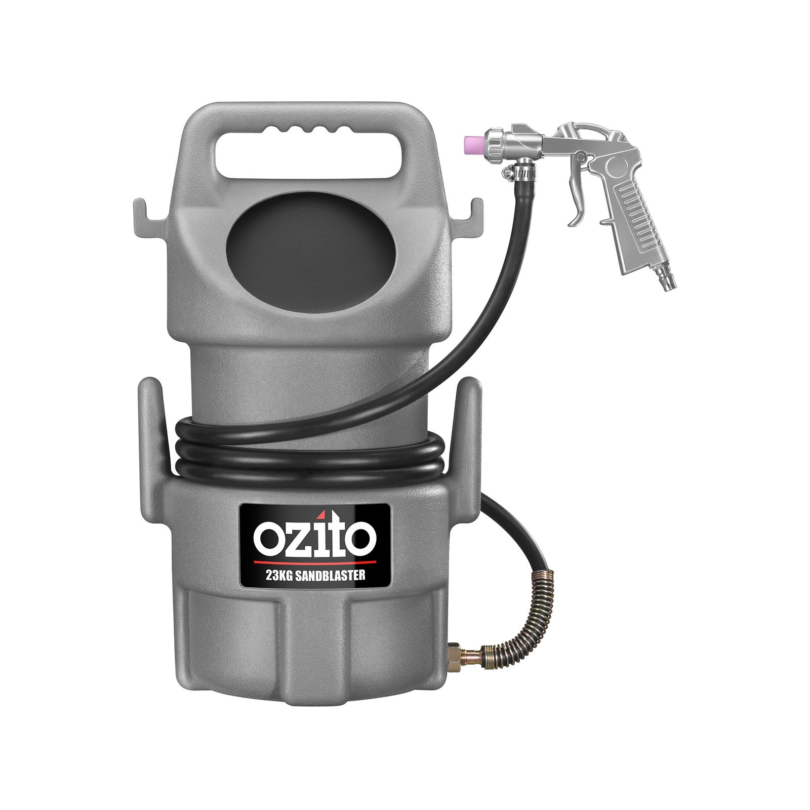 Ozito 23kg Portable Sandblaster PSB-5090, Blast Gun & Ceramic Nozzles, Metal & Plastic