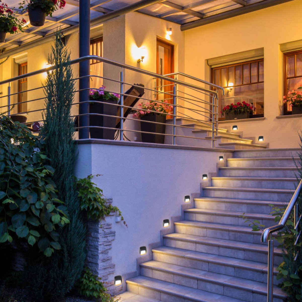 Brilliant Navigate 2W 12V Black LED Garden Step Light 21008/06