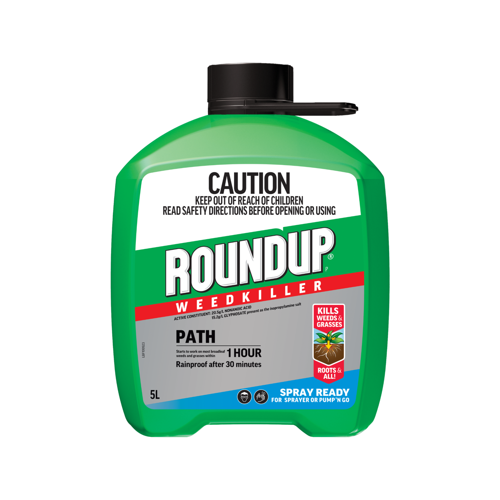 Roundup Path & Drive Ready Sprayer 5L Glyphosate Weedkiller, Non-Selective