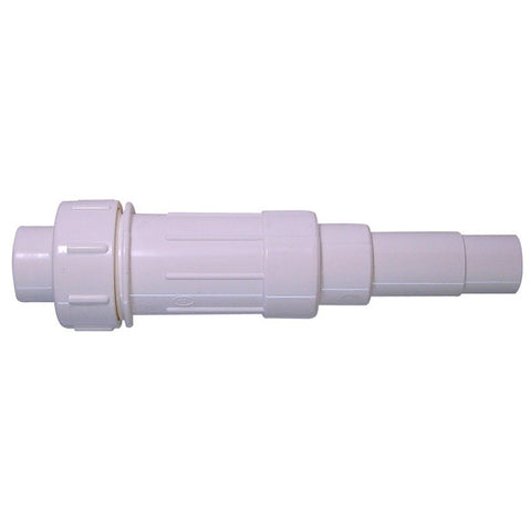 Holman 20mm PVC Telescopic Repair Coupling, Solvent Weld, White