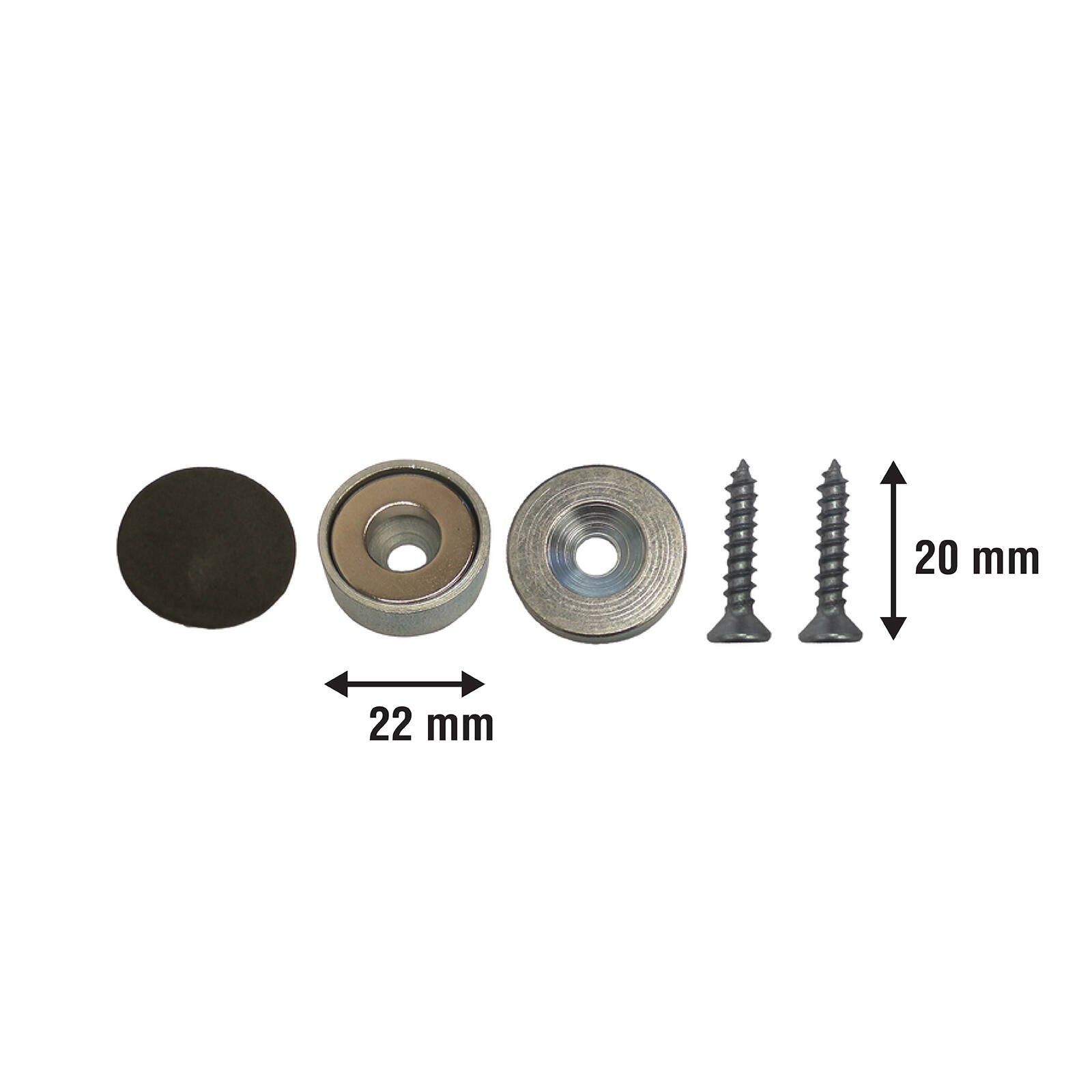 Everhang 10.35kg Magnetic Pull Latch Set Neodymium