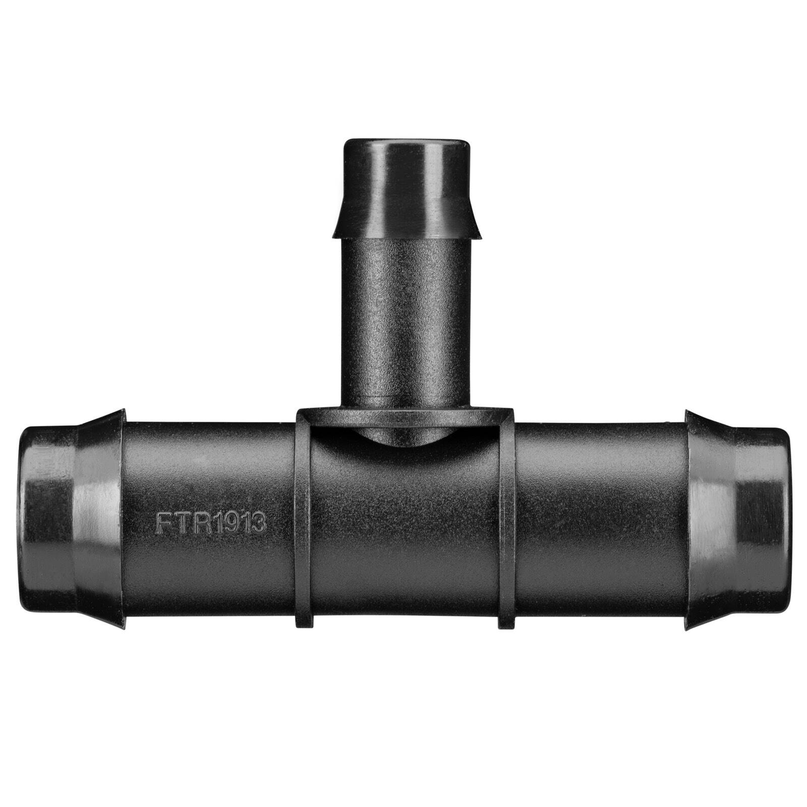Pope 19mm Tee x 13mm Barbed Reducing Joiner Black Drip Irrigation
