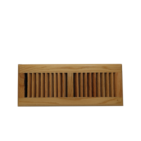 Accord 10 x 30cm Light Oak American Oak Timber Floor Vent with Adjustable Damper