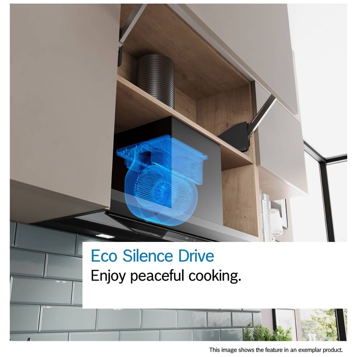 Bosch Series 8 90cm Integrated Rangehood - Matte Black - 851m³/h, 5 Fan Speeds, Smart - DBB98ET60A