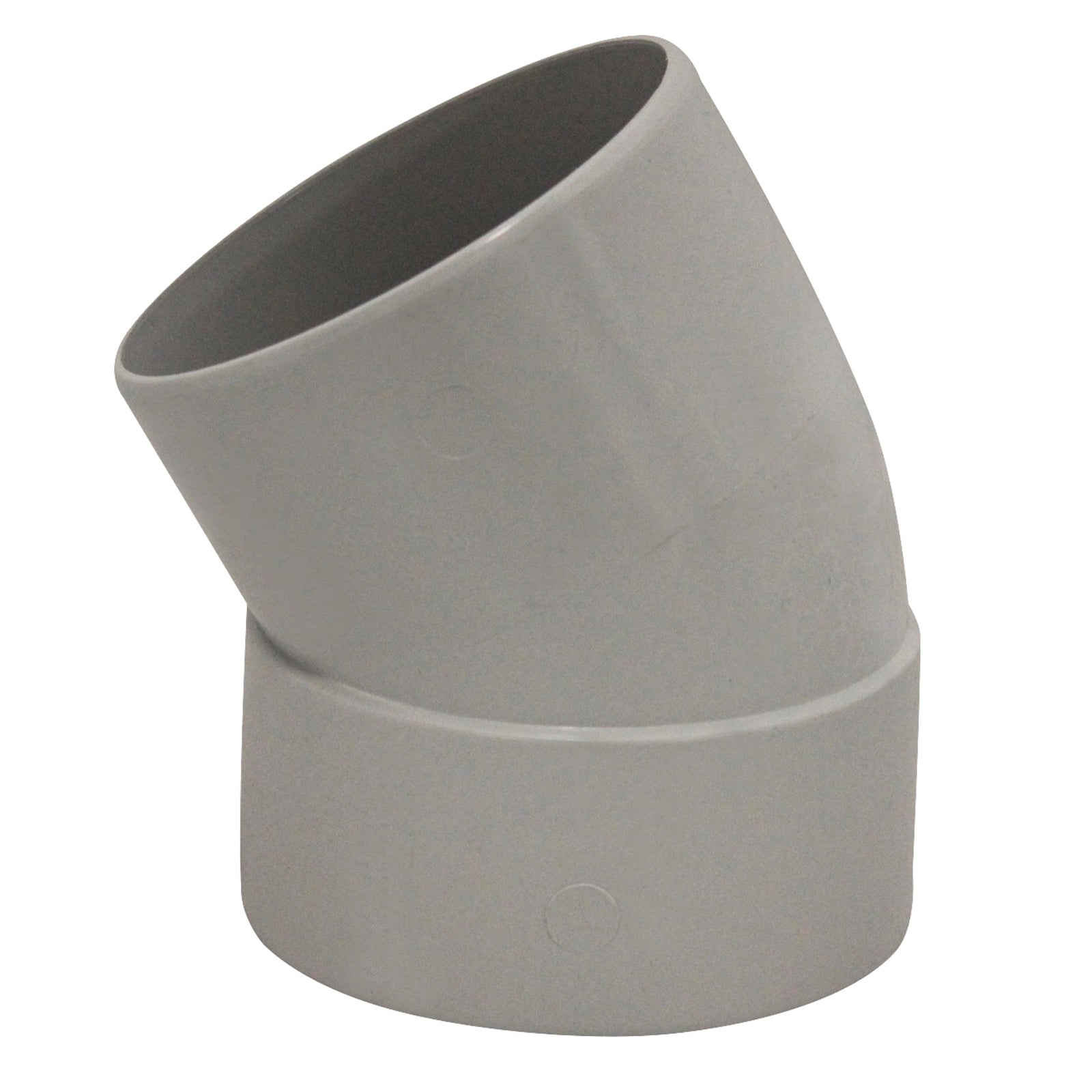 Holman 100mm 30° Male and Female PVC DWV Plain Bend, Underground Rated, Grey