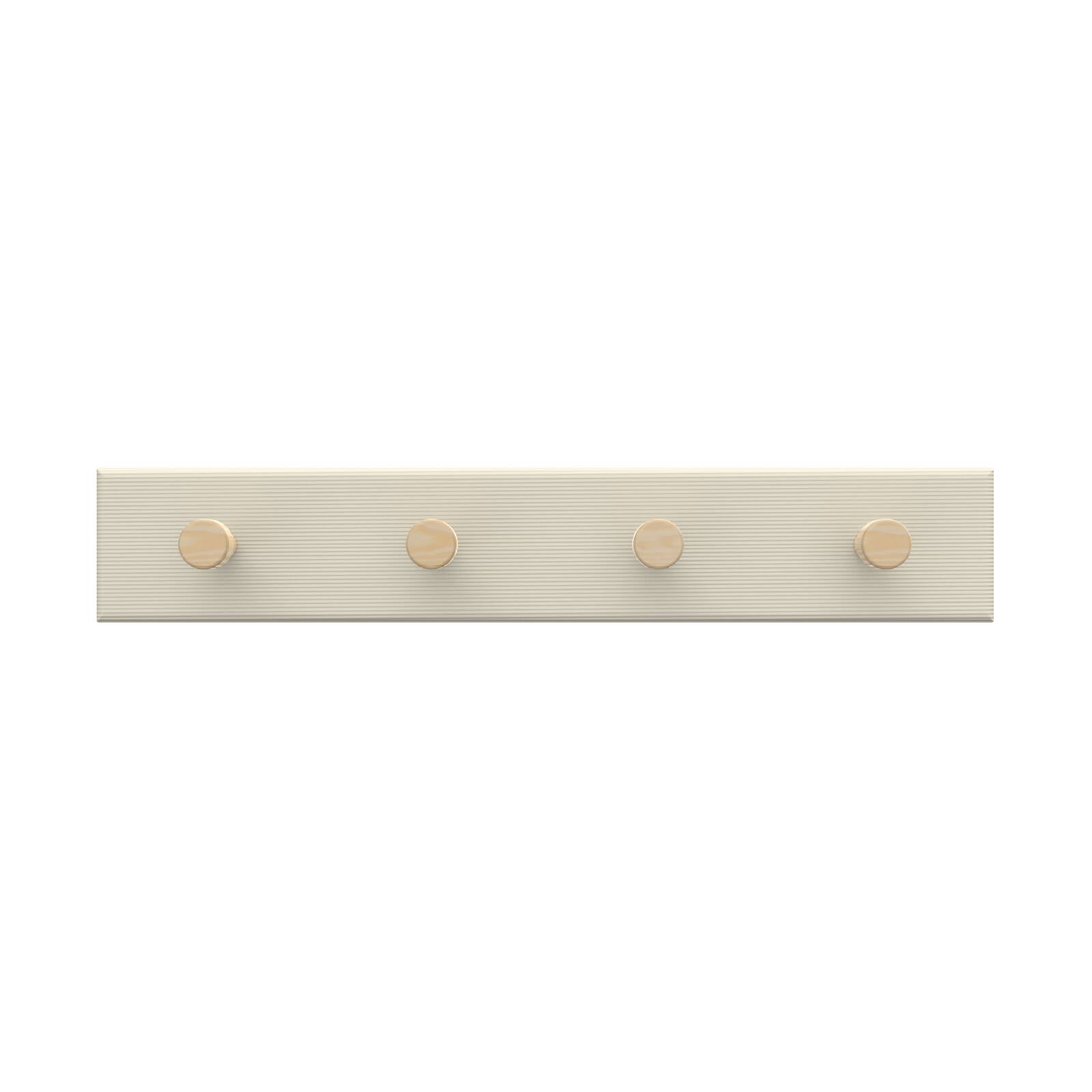 MODE 4 Timber Hooks On Beige Board Key Rack 245mm Entryway Key Holder