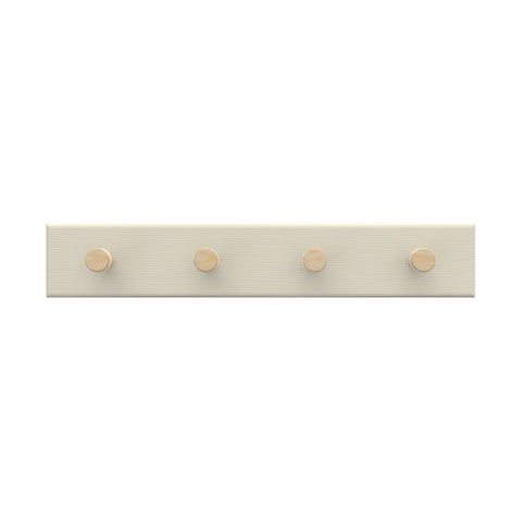 MODE 4 Timber Hooks On Beige Board Key Rack 245mm Entryway Key Holder