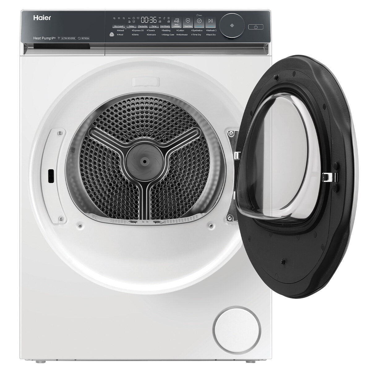 Haier 500 Series 9kg Heat Pump Dryer - White, 9 Star Energy Rating, Woolmark Blue Certified - HDHP90NW1
