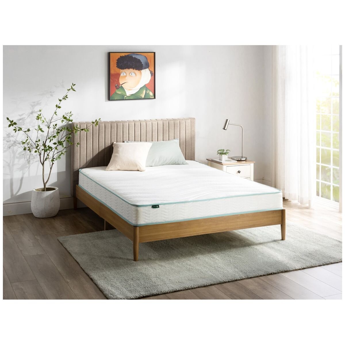 Zinus Queen 15cm Essential Bonnell Inner Spring Mattress - High-Density Foam - AU-MSSAO1ZC-06Q