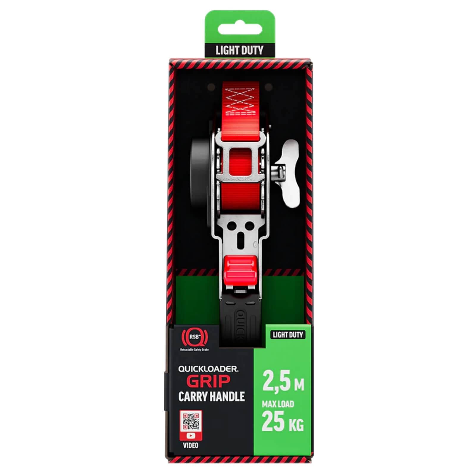 Quickloader 25kg Grip Carry Strap 2.5m - Red