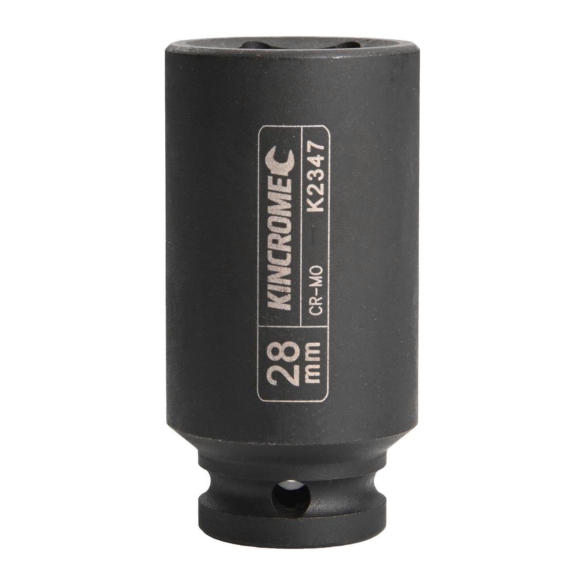 Kincrome 28mm Deep Impact Socket Cr-Mo Steel Rust Resistant 1/2 Drive - SuperSaverAU - view 1