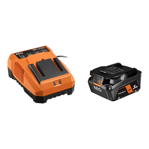 AEG 18V FORCE 5.0Ah Battery and Charger Starter Kit A18OSK15G