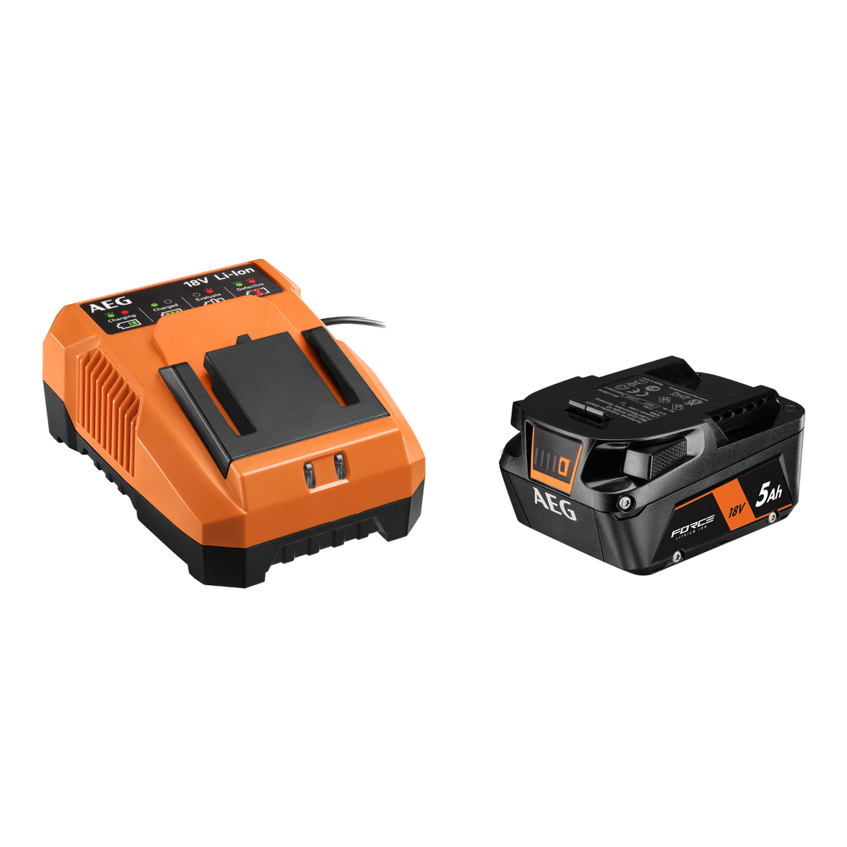 AEG 18V FORCE 5.0Ah Battery and Charger Starter Kit A18OSK15G
