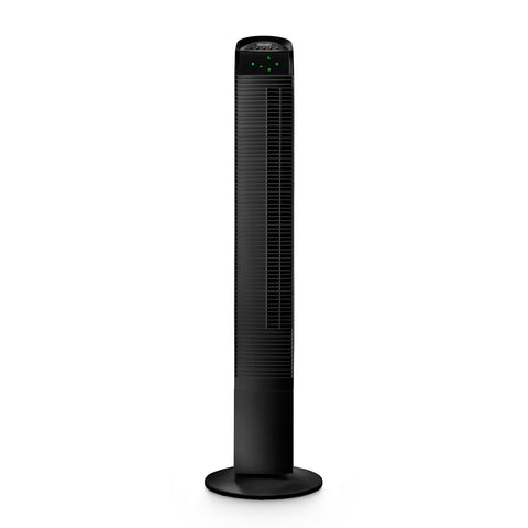 DeLonghi oscillating tower fan - 3 speeds - ioniser - remote and timer - Black - DETF111BK