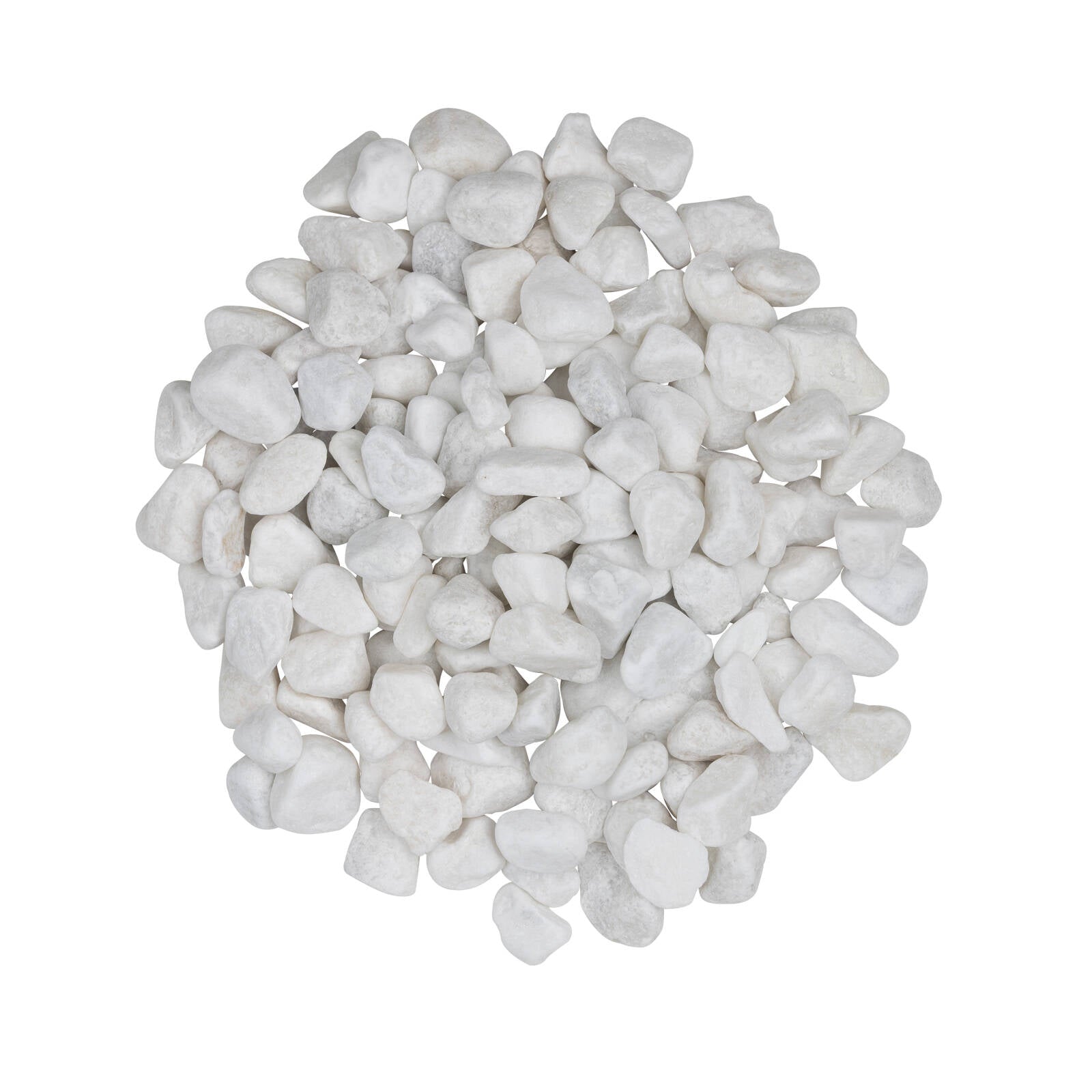 Tuscan Path 2kg 15-20mm Decorative White Pebbles - Bright Garden Stones