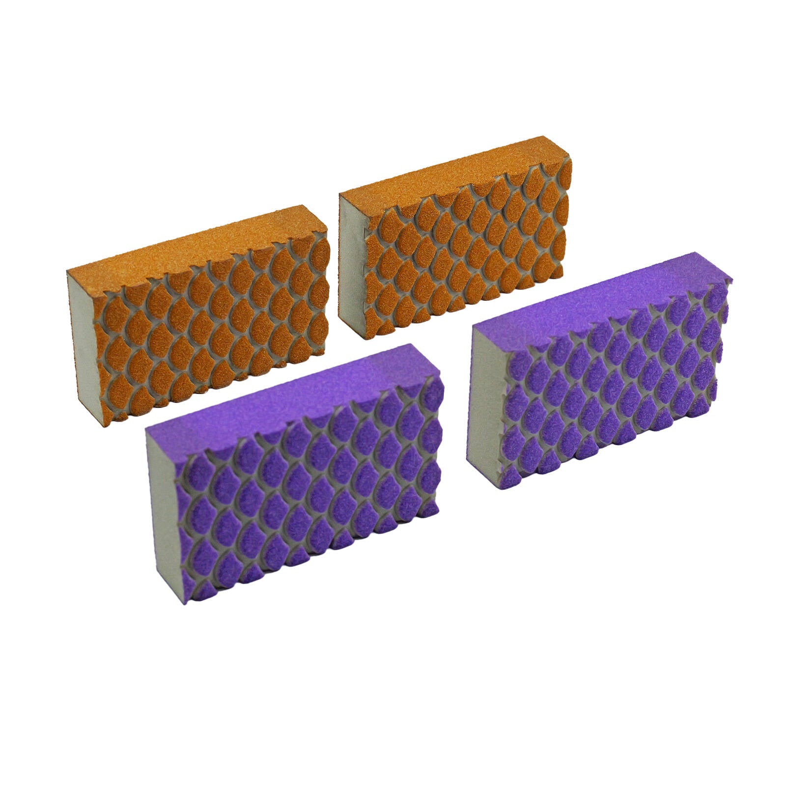 Rocket Walls and Ceilings Dual-Sided Sanding Block Multi Pack, Orange & Purple
