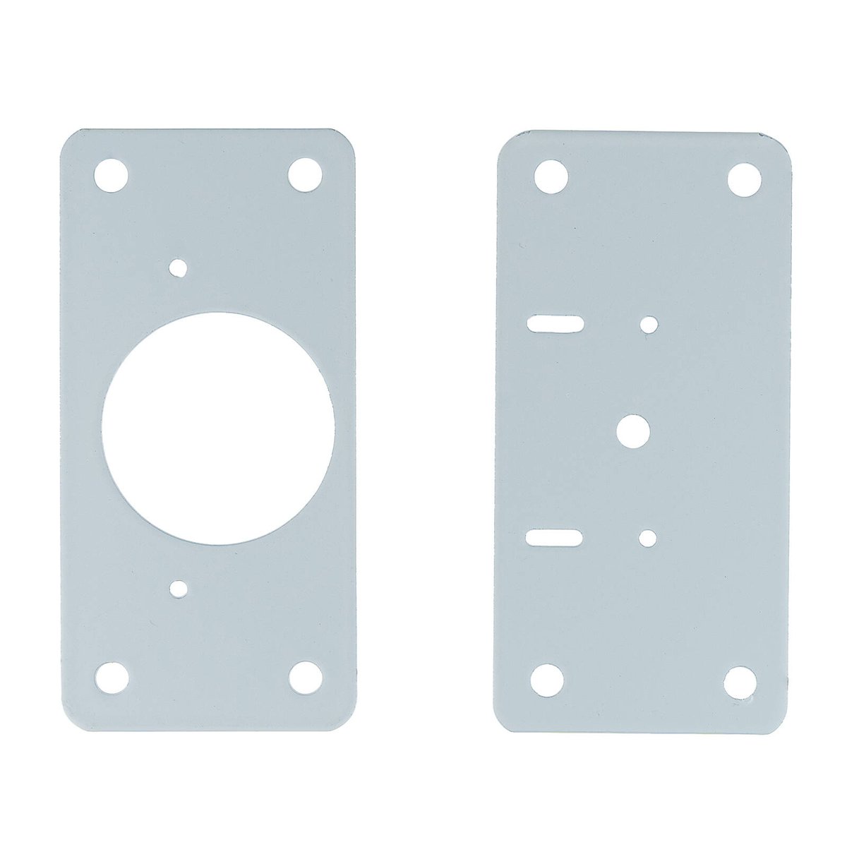 Taskmaster 90 x 45mm White Hinge Repair Plate - 2 Pack