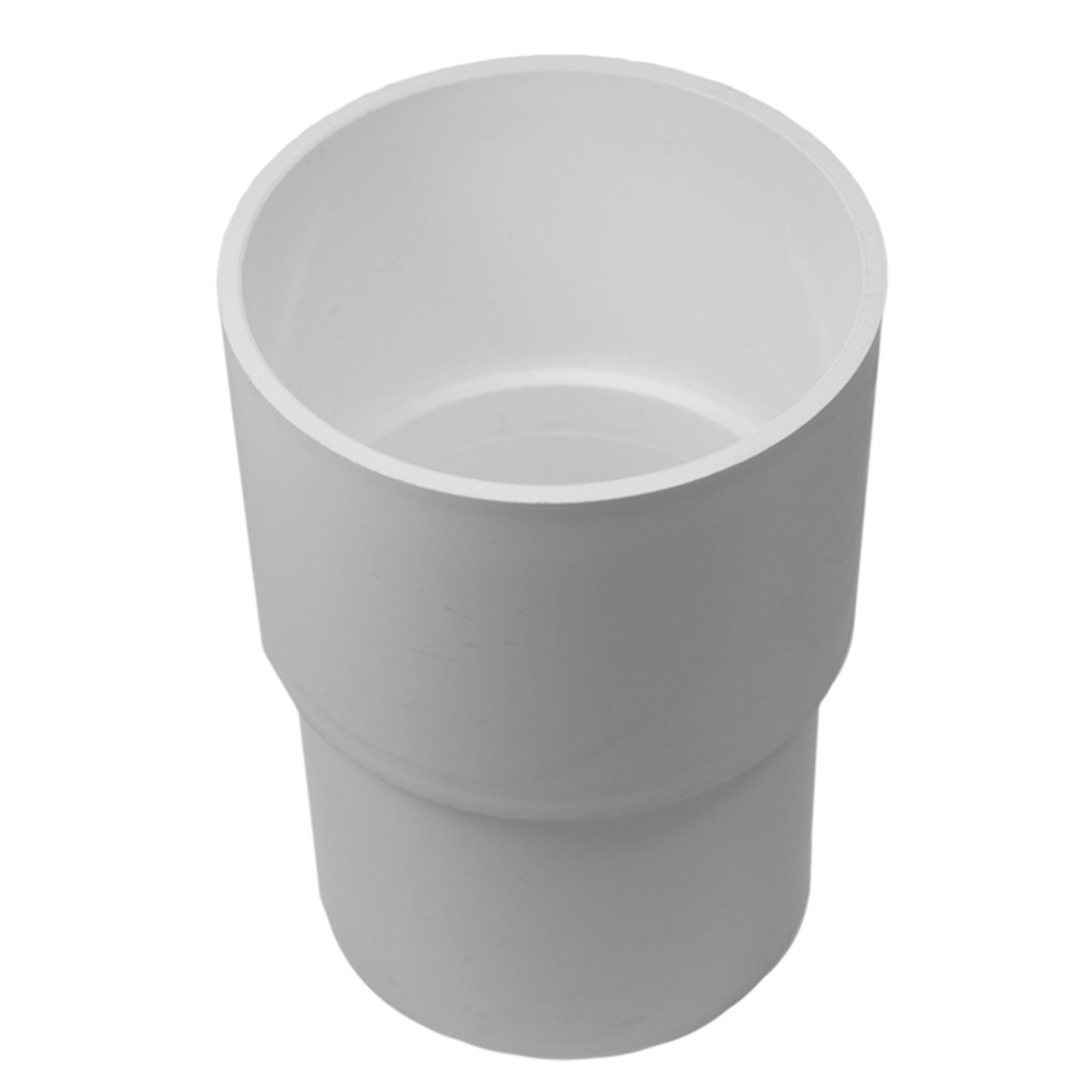 Icon Plastics 80mm White PVC Round Socket Downpipe