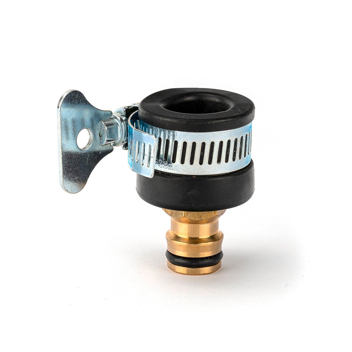 Holman 12mm Plain Tap Adaptor with Clamp, Rubber & Metal for Threadless Taps