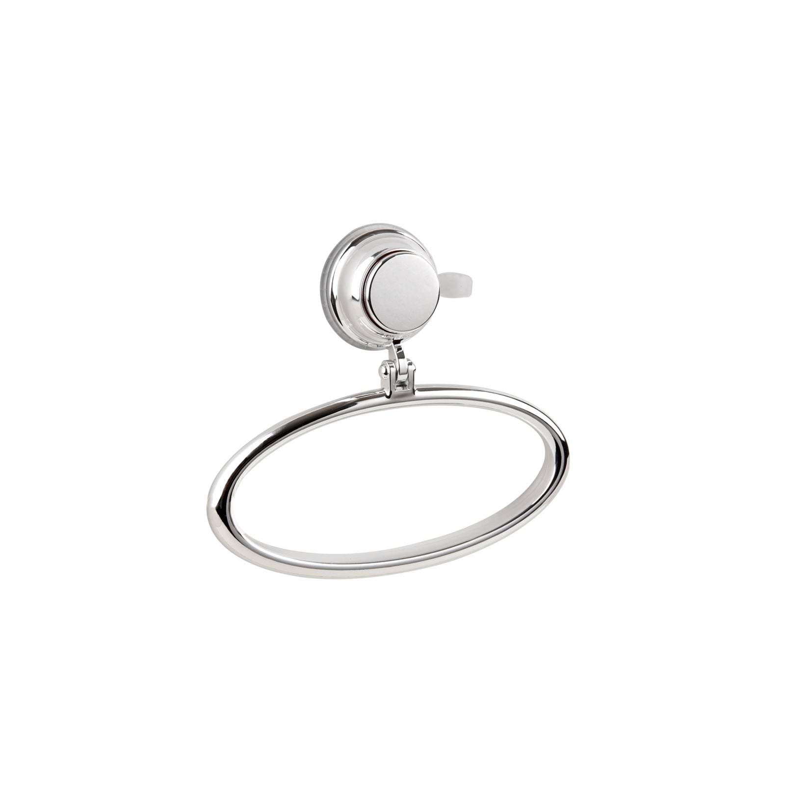 Naleon Super Suction Chrome Towel Ring 180mm ABS Wall Mount