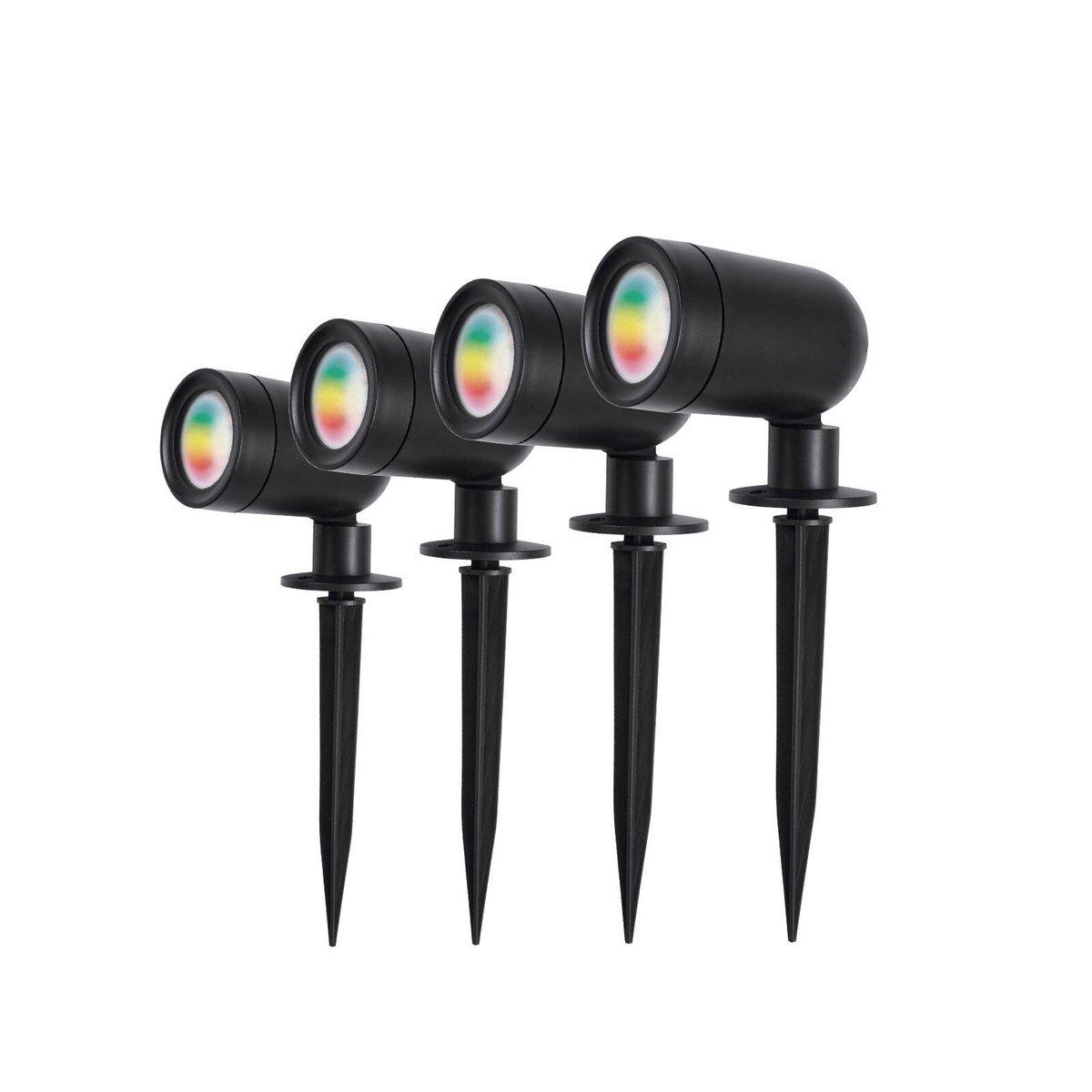 Brilliant Black Smart Fuchsia RGBW Garden Light Kit 4 Pack - 3W - Weather Resistant - SuperSaverAU - view 2