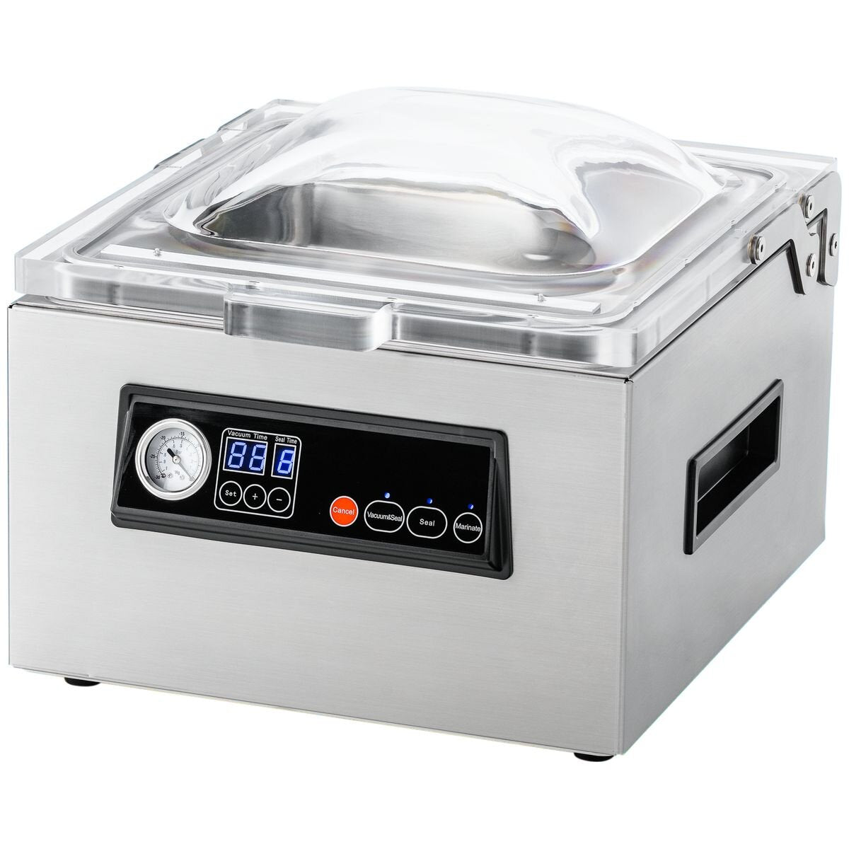 Proline 10.5L Chamber Vacuum Sealer - Stainless Steel - Dual Quad Pump - Bubble Lid Design - VS-CH3