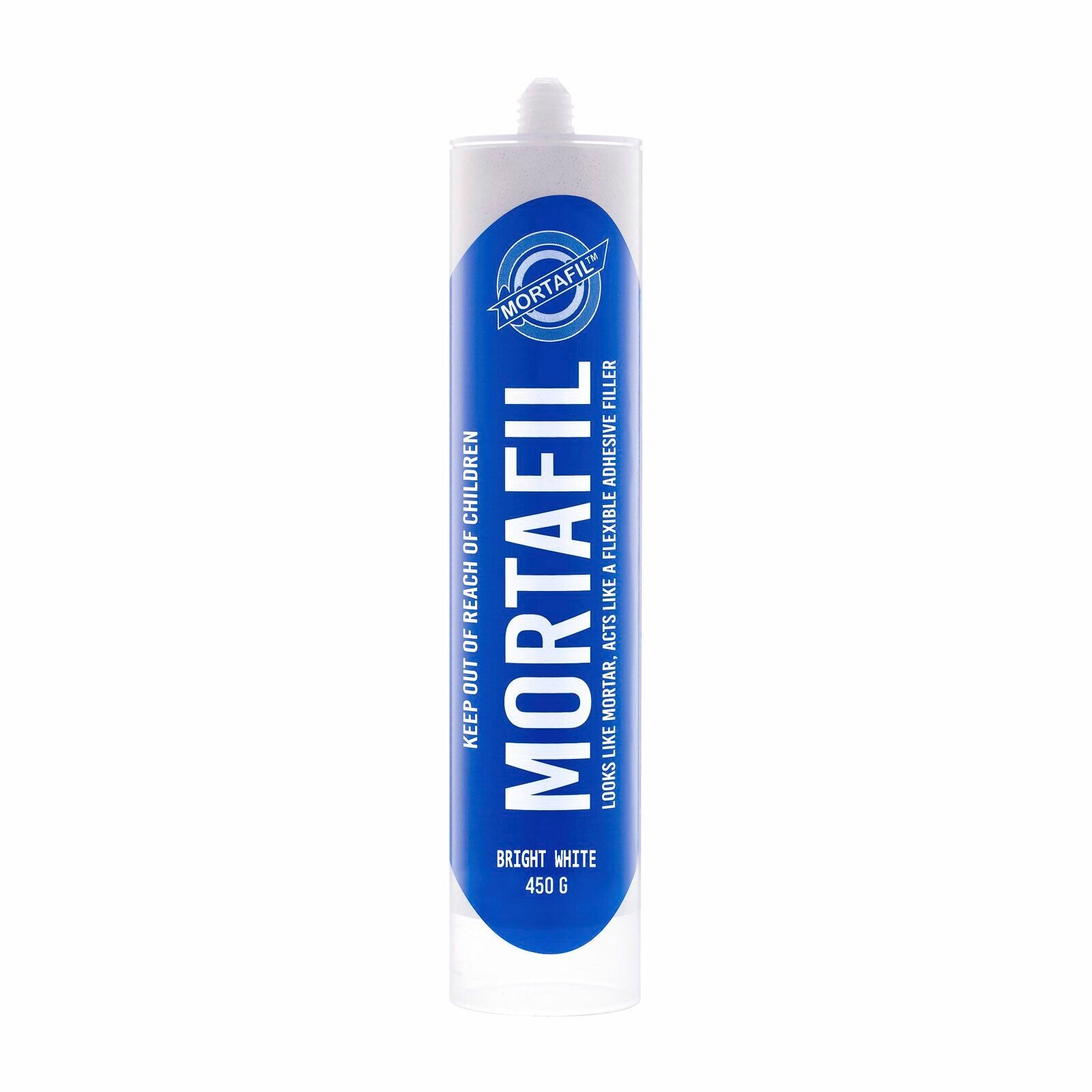 Mortafil Bright White Mortar 450g Flexible Polymer Adhesive Filler