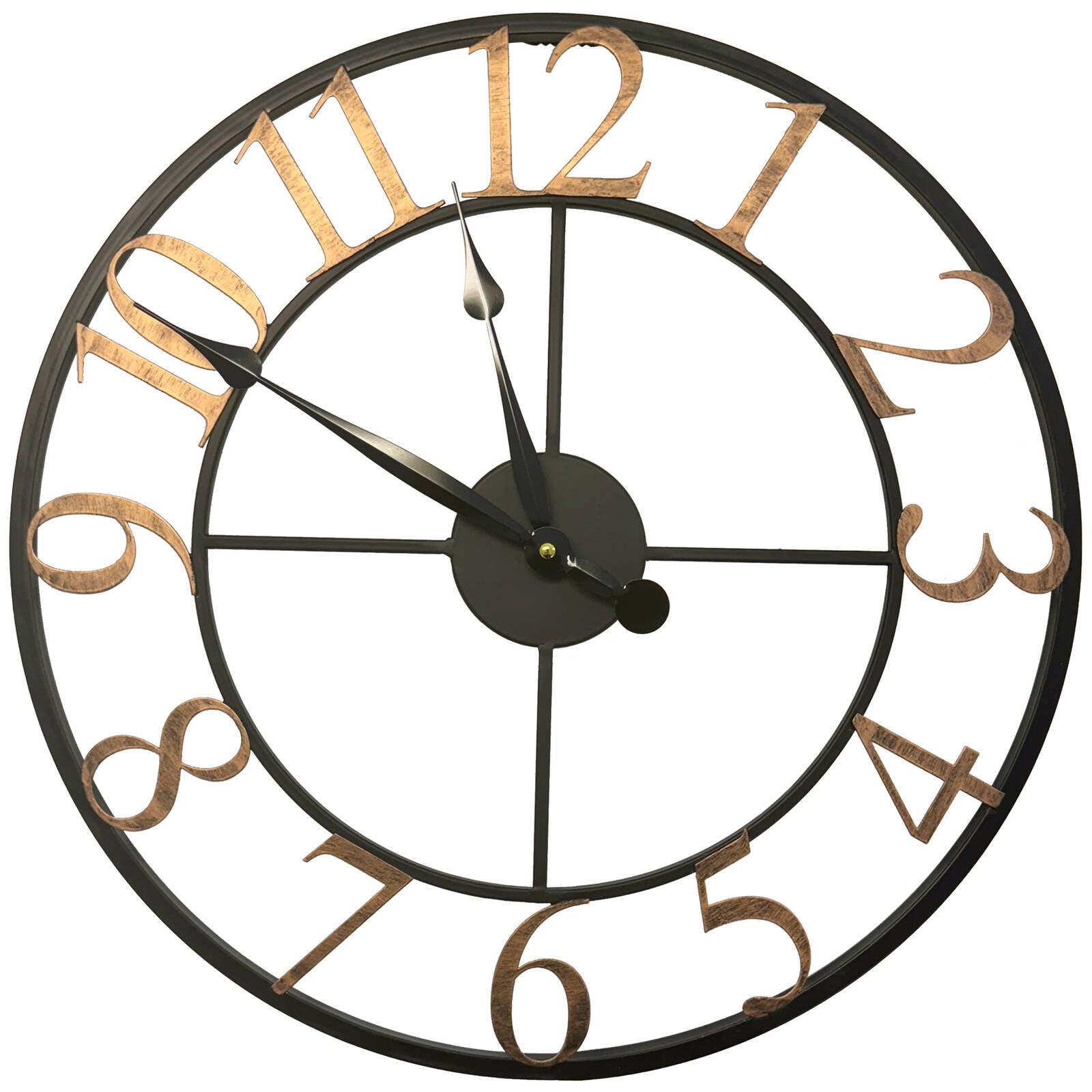 Aion 50cm Metal Decorative Wall Clock For Indoor And Outdoor Use