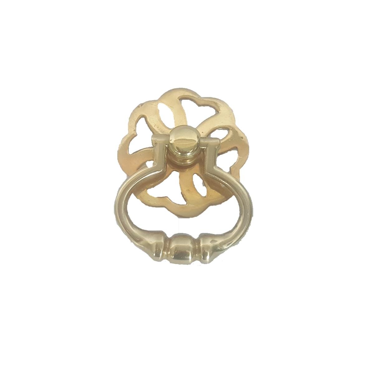 Delf 45mm Drawer Drop Handle - Polished Brass, Restoration Style Pull
