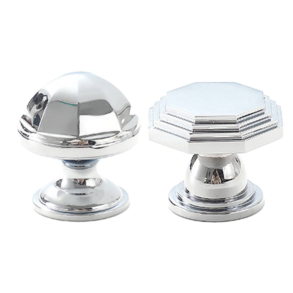 Cabinet Knob in Bright Silver Copper, Single Hole - Dome - view 3