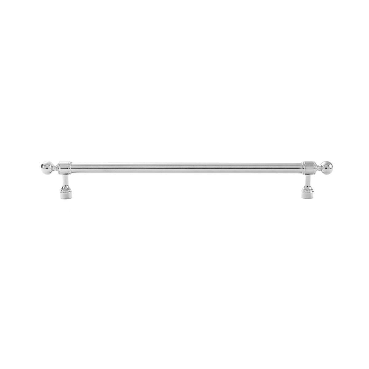 Cabinet Pull Handle in Polished Silver - 224 mm Hole Spacing