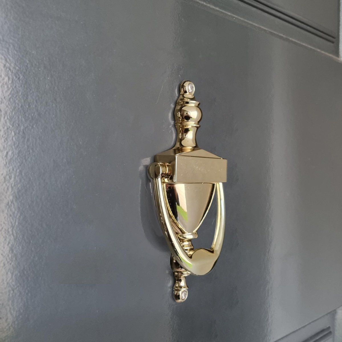 Adoored 81 x 165mm Brass Steel Door Knocker Indoor Outdoor
